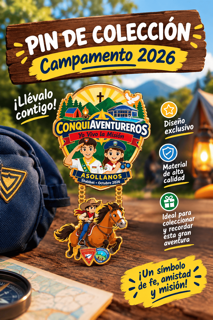 PIN DE COLECCIÓN CAMPAMENTO CONQUIAVENTUREROS