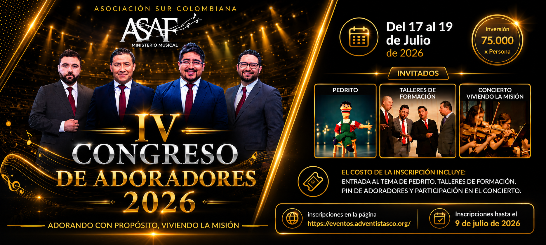 IV CONGRESO DE ADORADORES ASOC. SUR COLOMBIANA